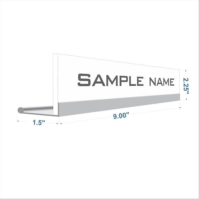 Printex Design - Personalized Office CUBICLE Name Plate & Sign. Modern Aluminum - Image 5