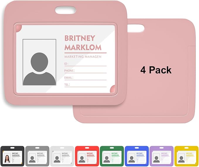 Horizontal Sliding ID Badge Holder by GoorDik