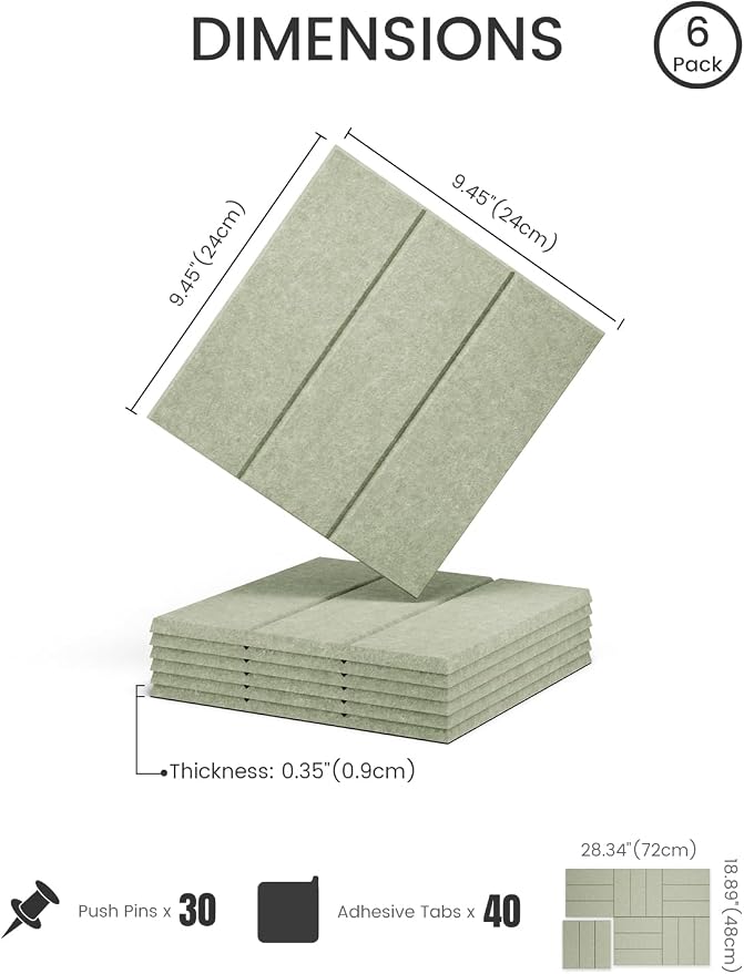 Felt Bulletin Board Tiles -28"x18" - Image 2