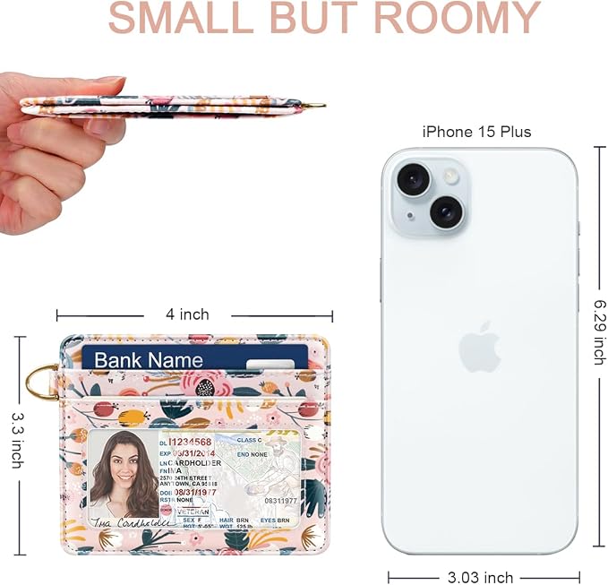 Slim Minimalist Front Pocket RFID Blocking Credit Card Holder Small Wallet Cute - Image 3