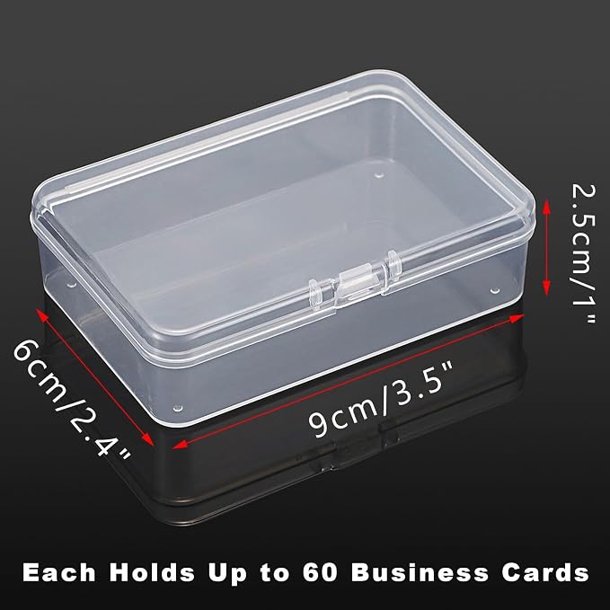 JUXYES 4 Pack Small Plastic Storage Containers Box - Image 3