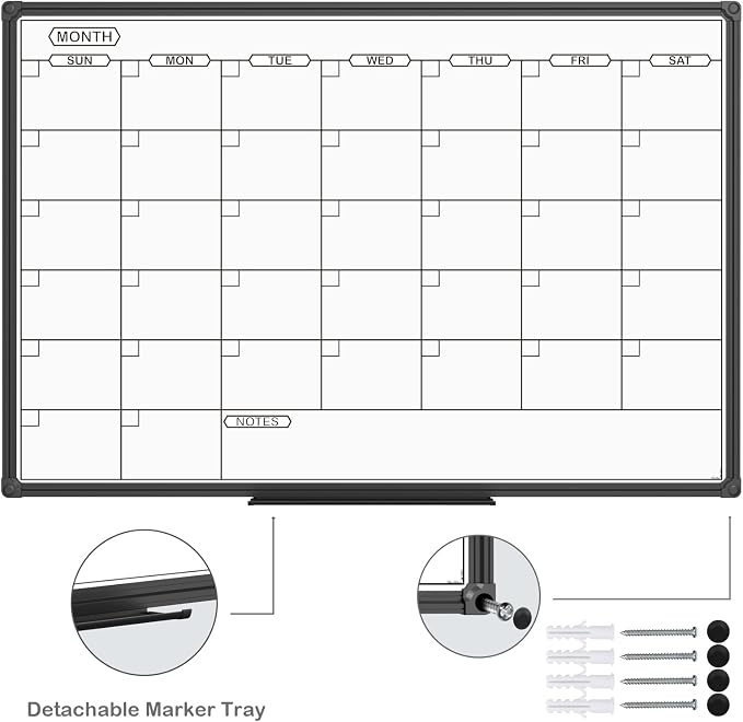 JILoffice Dry Erase Calendar Whiteboard - Image 2