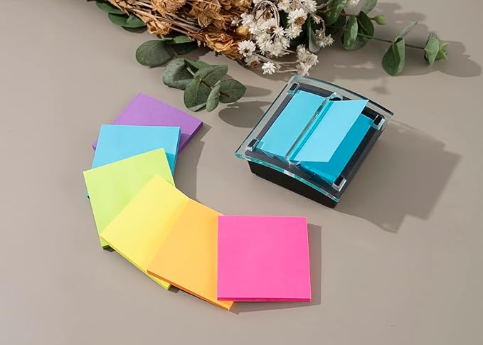 Pop-up Sticky Notes 3x3 in, Bright Colors Super Sticking Power Memo Pads - Image 5