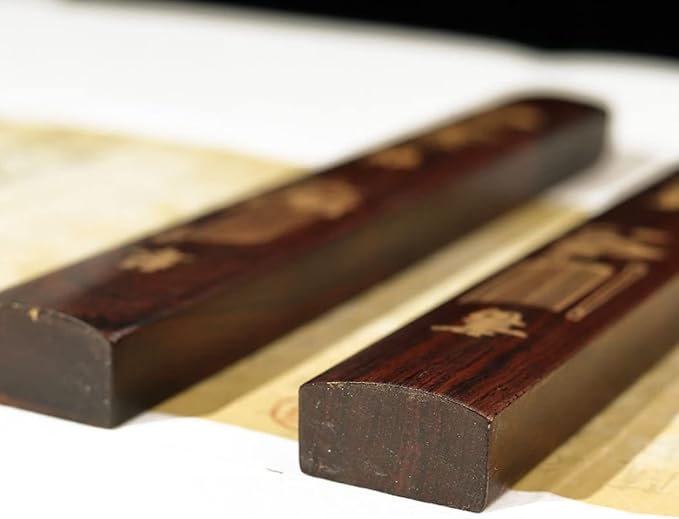 Wooden Chinese Calligraphy Paperweight - Image 5