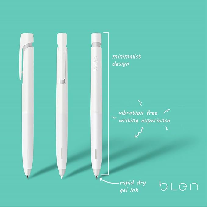 Zebra Pen, bLen Retractable Gel Pens, Medium Point 0.7mm, Rapid Dry Gel Ink - Image 4