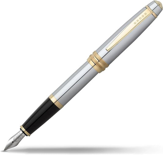 Cross Bailey Refillable Fountain Presented in a Premium Gift Box - Medium Point, Black Ink, Medalist-DeskLoop Office