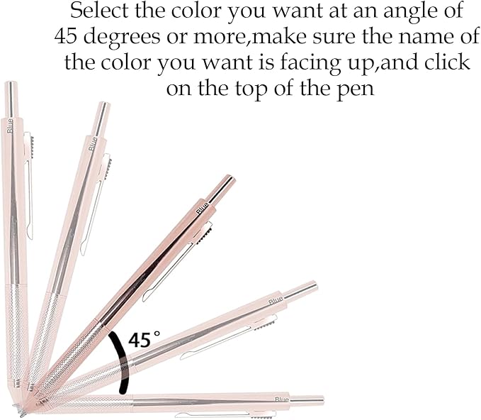 4-in-1 Four-Color Multifunctional Pen, Black/Red/Blue Ballpoint Pen and 0.7mm Mechanical Pencil, Metal Case Pen, Great Gift for Friends, Loved Ones (Gray)