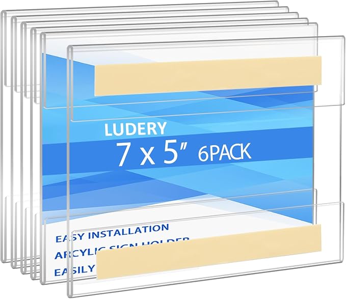 Acrylic Sign Holder by Ludery
