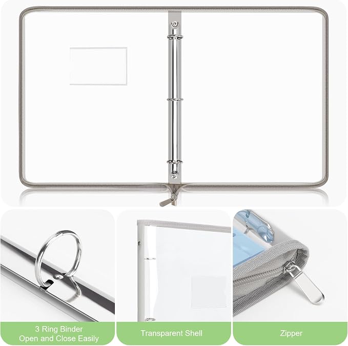 Uquelic Document Organizer, Soft PVC Binder - Image 3