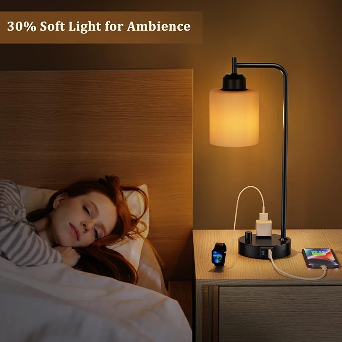 Industrial Bedroom Table Lamps for Bedside - Image 4