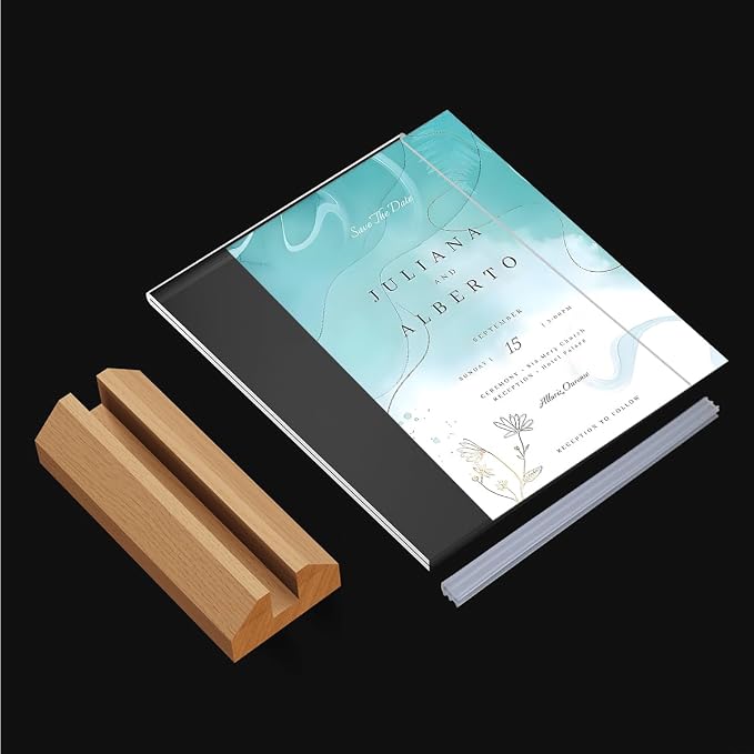 3 Pack Acrylic Sign Holder 8.5 x 11 Inch - Image 4