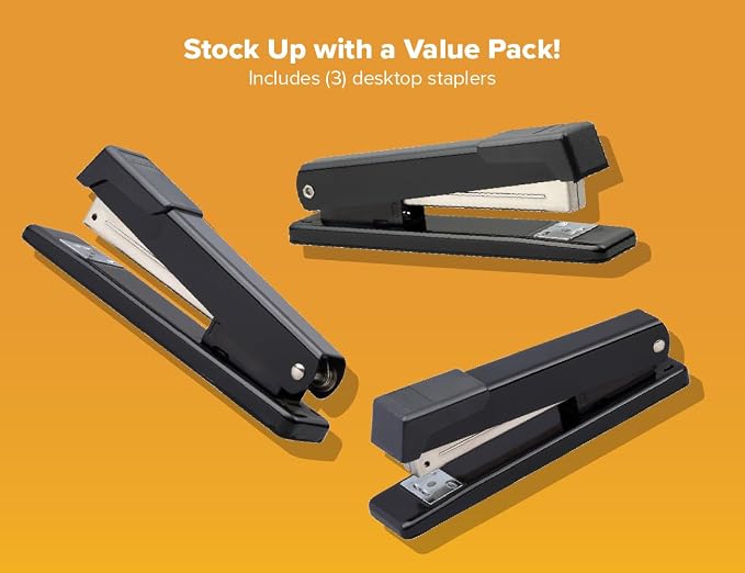 Bostitch Office Classic Metal Desktop Stapler, 20 Sheet Capacity, Dual Clinch - Image 7
