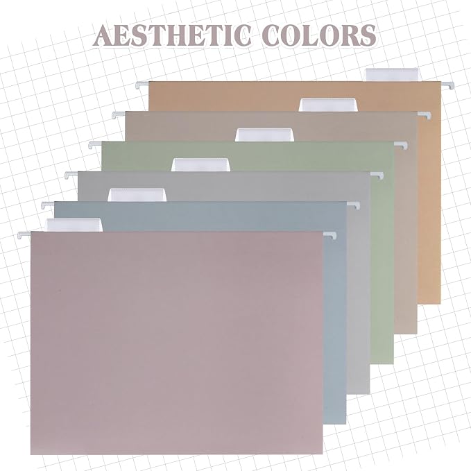 12 Pack Decorative Hanging File Folders, Letter Size - Image 5