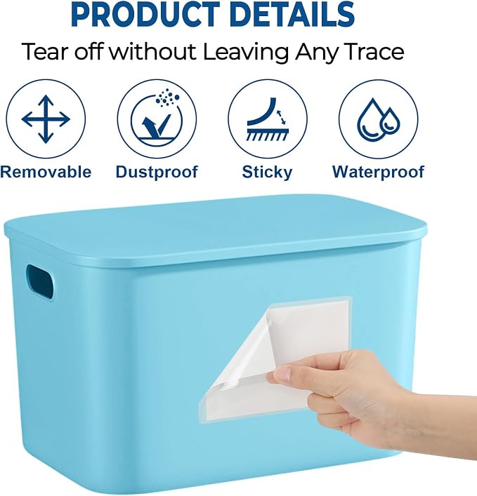 MaxGear 3" x 5" Index Card Holder, 24 Pack Label Holders - Image 4