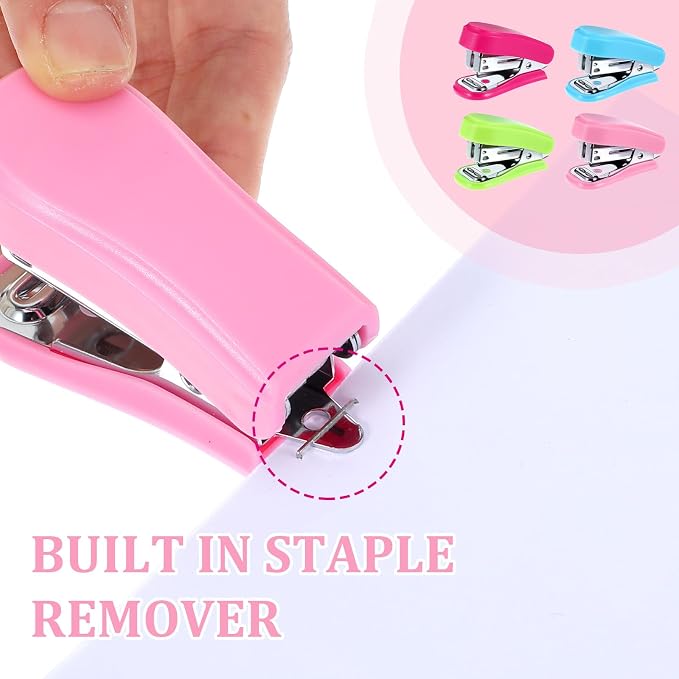 24 Pcs Mini Stapler with 24 Boxes Staple, Includes Built in Staple Remover - Image 4