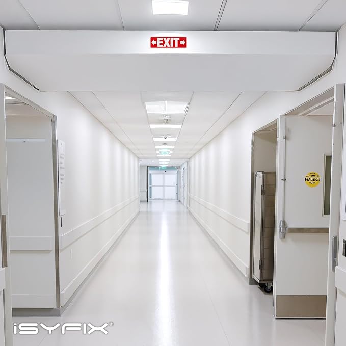 iSYFIX Exit Signs Stickers 2 Pack 12x4 Inch - Image 6