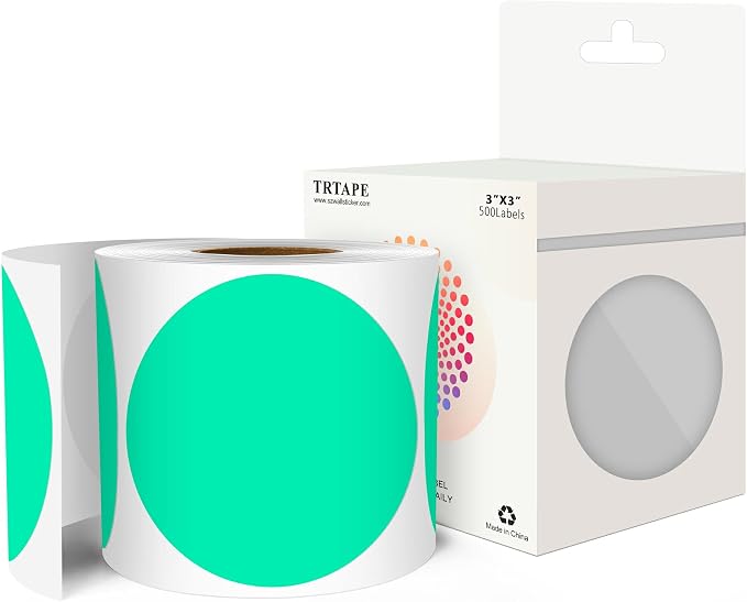 3 Inch Round Color Coding Labels by Unknown
