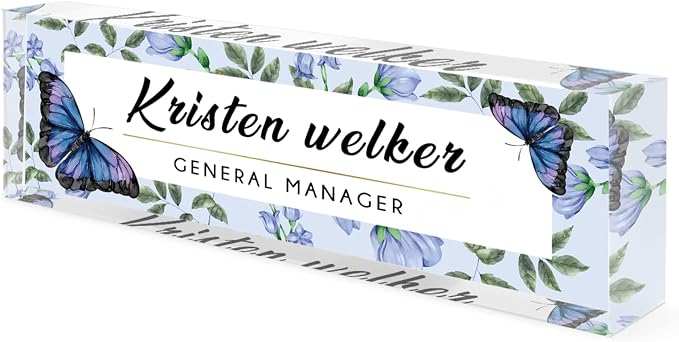 Personalized Office Name Plate for Desk, Custom Employee Appreciation Gifts by Custom
