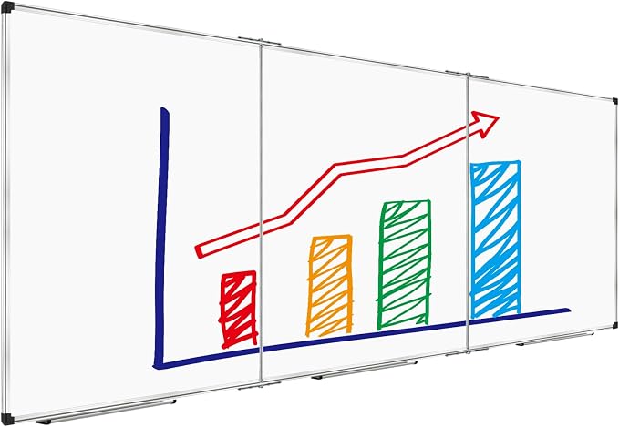 XBoard Extra Large Magnetic Whiteboard 118 x 48 Inch by XBoard