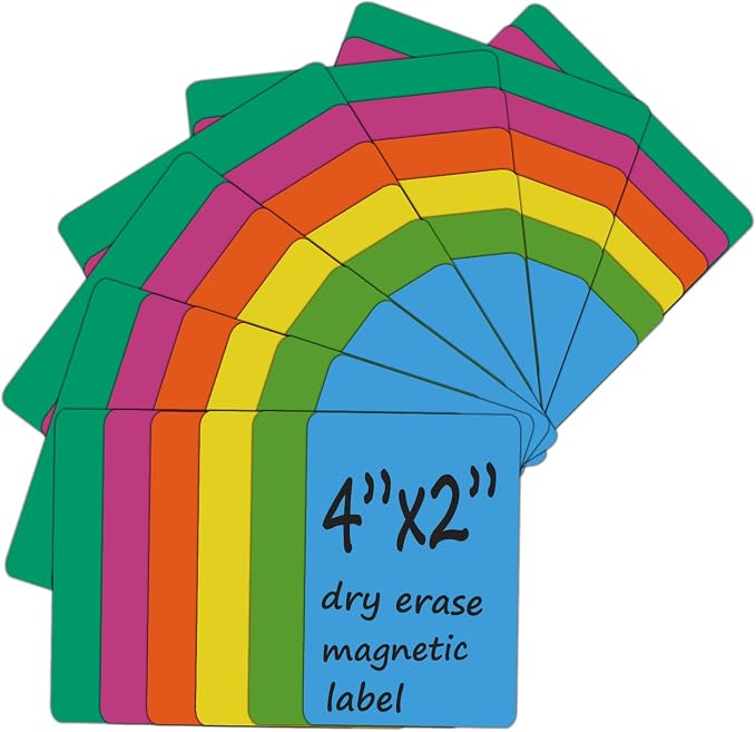 42-Pack 4" x 2" Magnet Labels, Magnetic Dry Erase Notes - Image 7