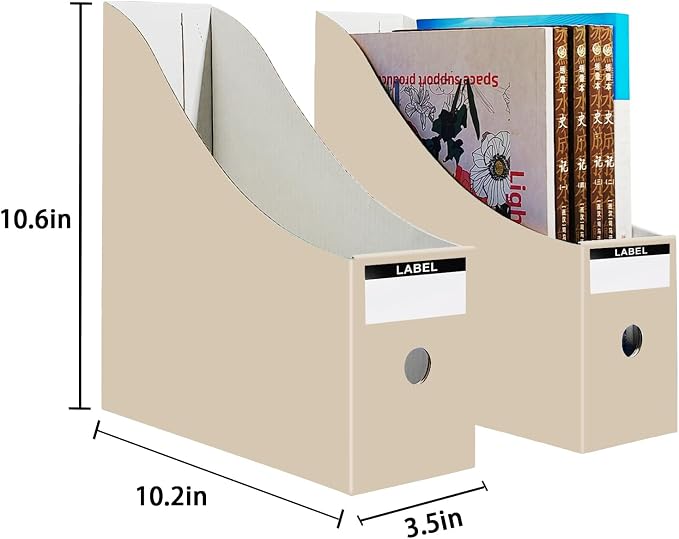 Limitliho 6 Pack Cardboard Magazine Holder - Image 3
