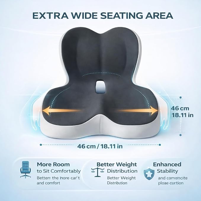 MOYEE Wide Memory Foam Seat Cushion - Image 3