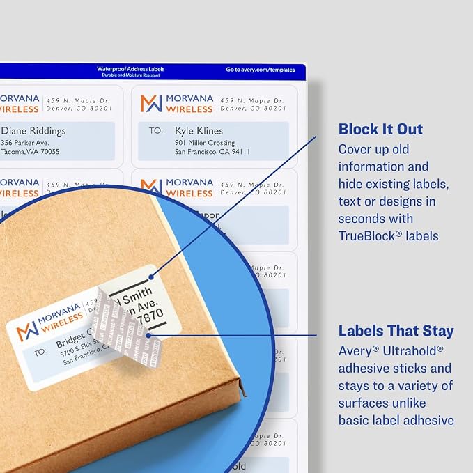 Avery Durable Waterproof Shipping Labels - Image 3
