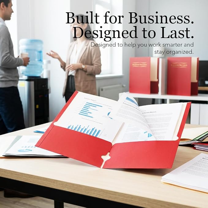 Business Records Folder, 3 Hole Punched Business Document Folder - Image 6