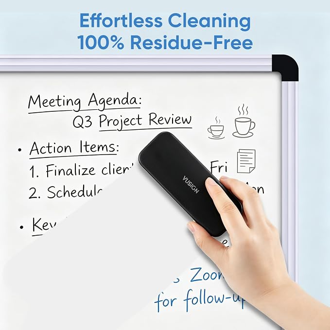 VUSIGN Dry Erase Eraser for White Board, School Supplies, 6 Pack | Dry Erase - Image 2