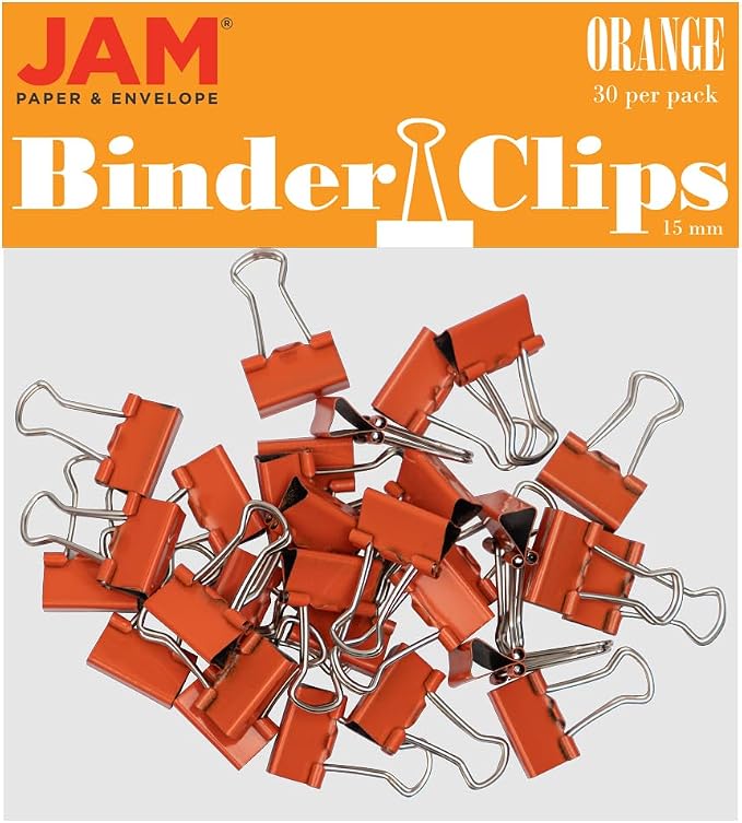 JAM PAPER Colorful Binder Clips by JAMPaper