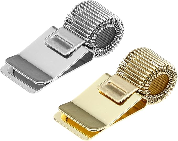 PATIKIL 2Pcs Pen Holder Clips, Metal Pen Clip Holder Adjustable Loop Pen Pencil by PATIKIL