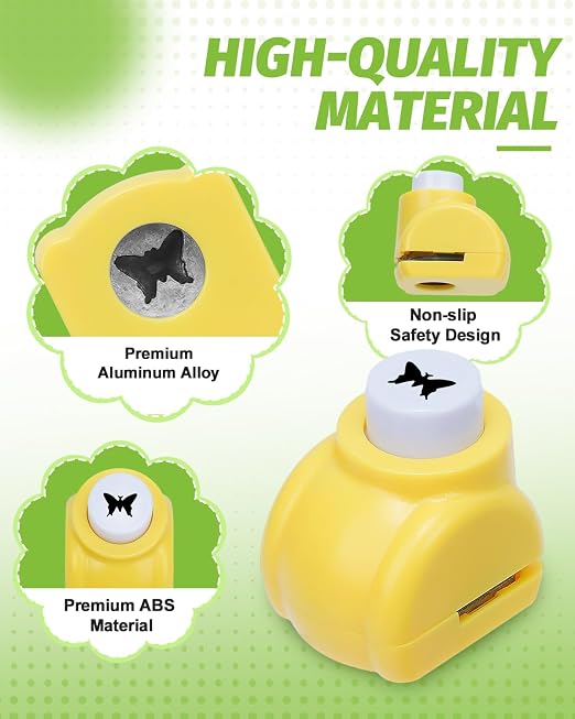 UCEC Paper Punch Shapes for Crafting, Shape Cutters Craft Punches for Paper - Image 2