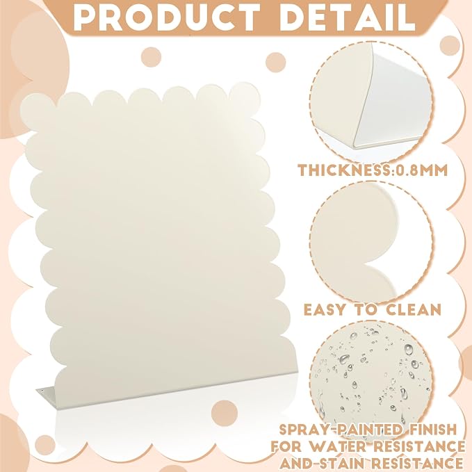 Gueevin 2 Pcs Magnet Board Standing Magnetic Metal Board - Image 4