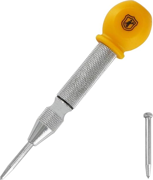 MulWark 5" Spring-Loaded Automatic Steel Center Hole Punch Marker Scriber - Image 8