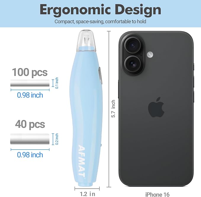 AFMAT Electric Eraser, with 140 Refills, Rechargeable Pencil Eraser - Image 4