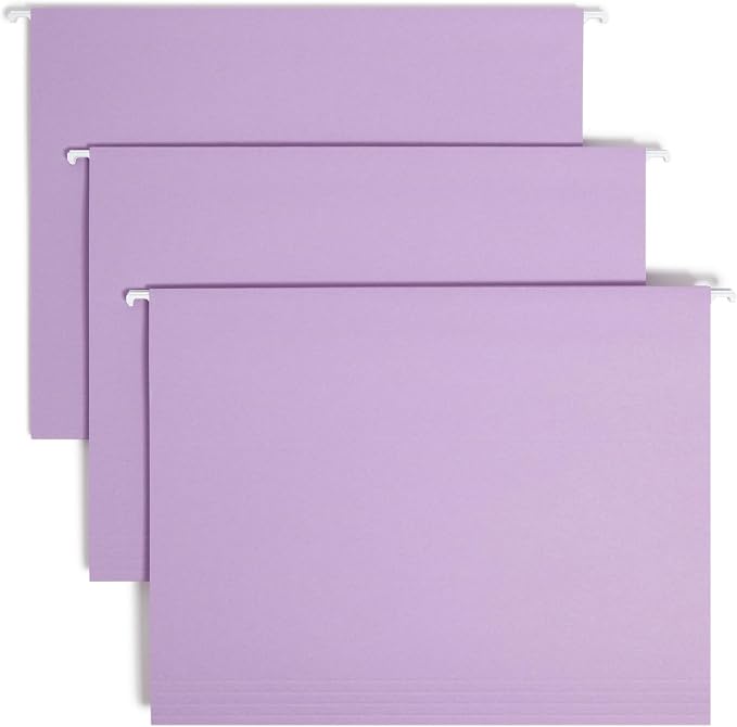 Smead Standard Hanging File Folders, 1/5-Cut Adjustable Tabs, Letter Size by SMEAD