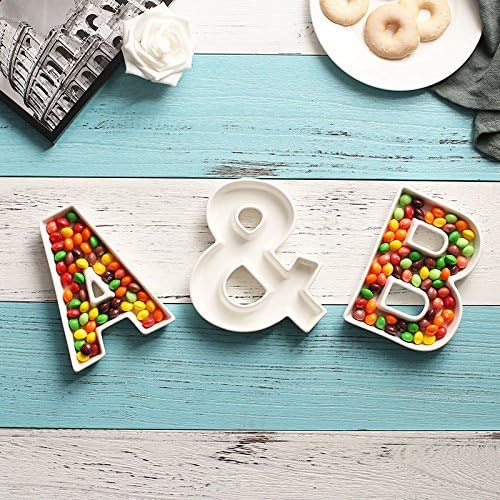 Coffeezone Small Ceramic LOVE Letter Candy Dish & Plates - Image 6