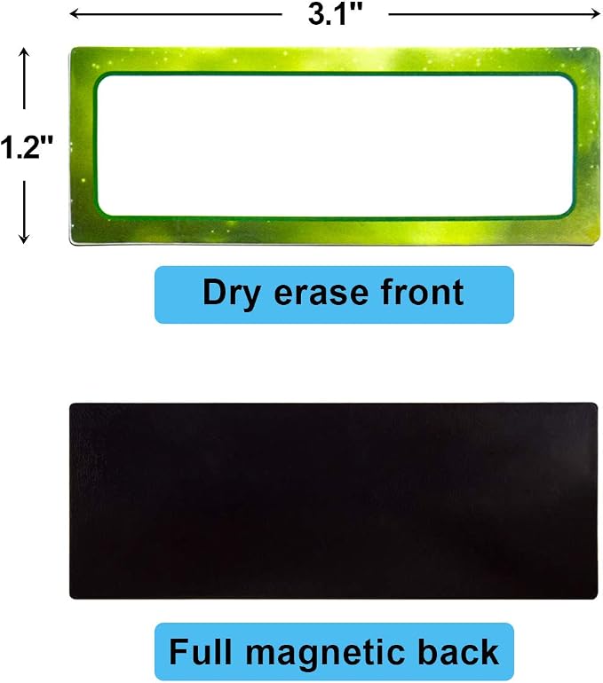 Fancy Land Dry Erase Magnetic Labels Magnetic Name Tags Magnetic Name Plates - Image 3