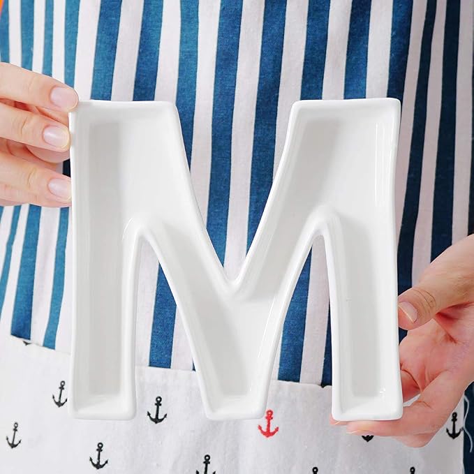 Coffeezone Small Ceramic Letter Dish & Mini Plates - Image 4