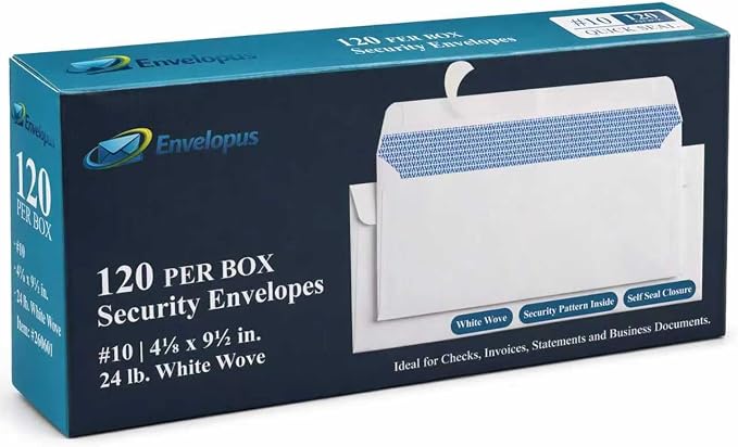 Envelopes Letter Size, Self-Seal Security | #10 Self-Seal Security Business by Unknown