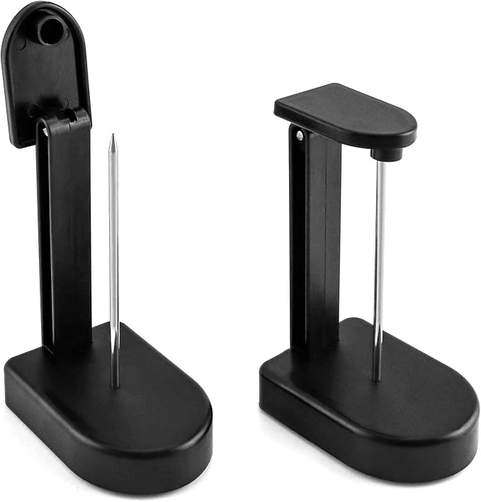 QWORK Paper Memo Holder Receipt Holder, 2 Packs Black Receipt Invoice Spike by QWORK