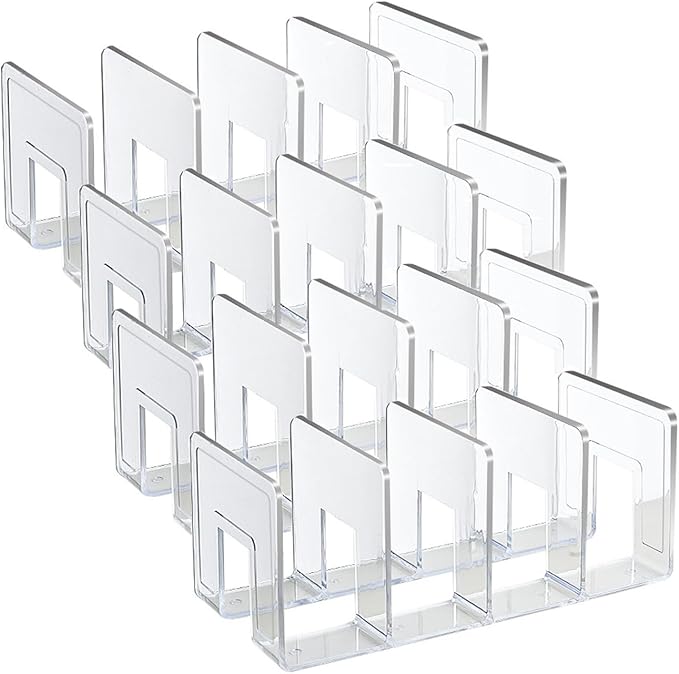 4 Pack Clear Acrylic File Organizer, Purse Organizer, File Sorter Desktop File by Unknown