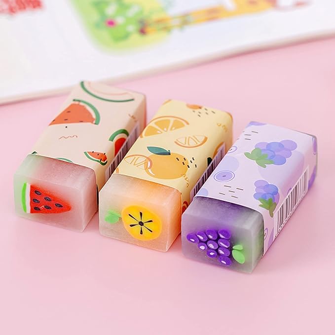 Cute Erasers for Kids Bulk 16 Pack Animal Food Fun Desk Pets Pencil Students School Supplies Prize Gifts Party Favors-DeskLoop Office