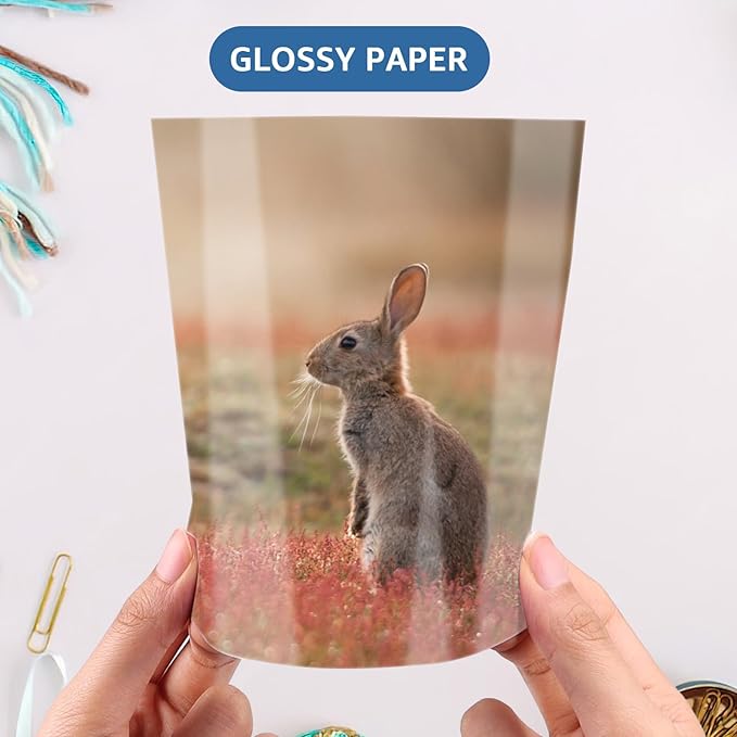 ZBEIVAN 5x7 Photo Paper, Glossy Photo Papers 200 Sheets, 5 x 7 Inkjet Printer Photo Paper for Dye Ink, 200 GSM-DeskLoop Office