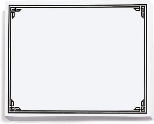 PaperDirect Black on White Classic Specialty Certificates, 8½ x11, Foil Accents by PaperDirect