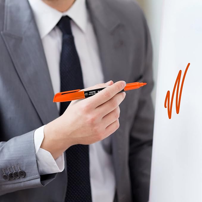 Dabo&Shobo Wet Erase Markers, 36-Count Smudge-Free, 12 Colors Fine Tip, Erases with Water! Low Odor Markers for Office, School & Home-DeskLoop Office