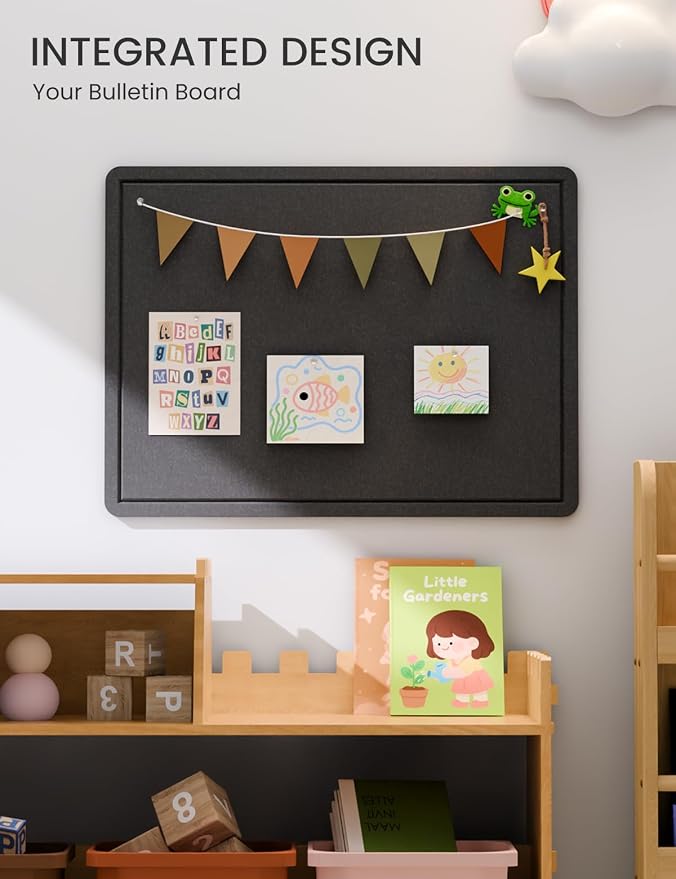 Fluxynara Bulletin Board, 23.6" x 17.5" Cork Board Alternative - Image 6