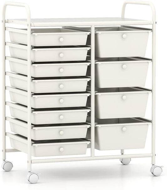 LDAILY 12 Drawer Rolling Storage Cart, Rolling Cart by LDAILY