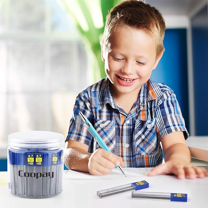 Coopay 600 Pieces Lead Refills 0.7 mm HB Break Resistant Mechanical Pencil - Image 5