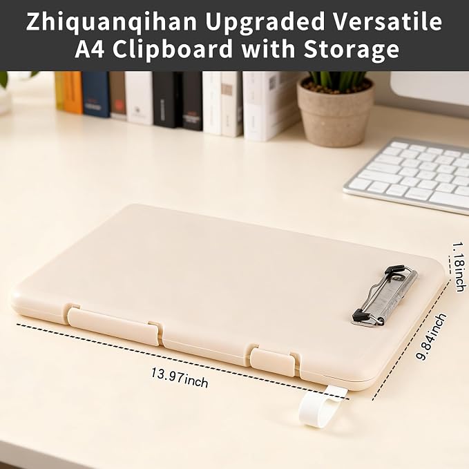 Letter Size Clipboard with Storage, Plastic Clipboard with Side Opening - Image 8
